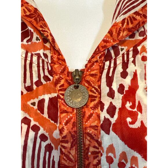 OLEG CASSINI SPORT Linen Gorpcore Utility Safari Streetwear Zip Hoodie Shirt XL - Picture 9 of 15